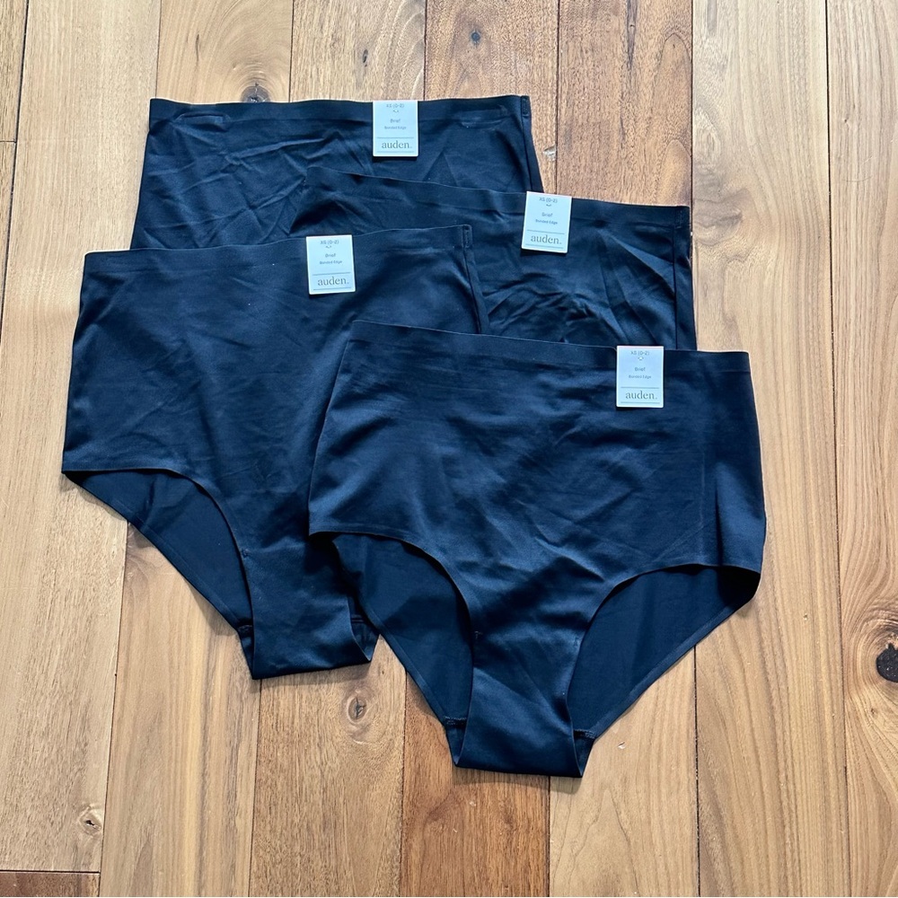 New Auden Bonded Edge Briefs Set of 4 size XS